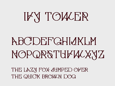 Ivy Tower font typography
