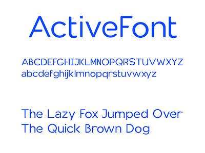 ActiveFont font typography