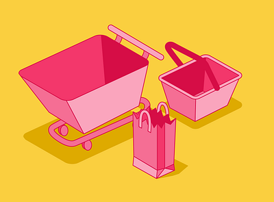 Shopping Blog Image design illustration