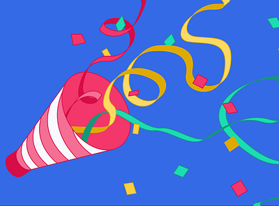 Party Blog Image design illustration