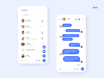 Direct Messaging | 013 013 100daychallenge app branding design chennai creative daily challange design designer direct message icon minimalist mobile app design typography ui ui ux ui design ux