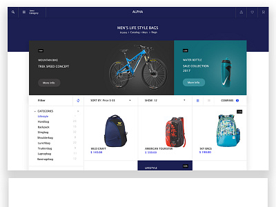 Alpha ( Shopping landing page )