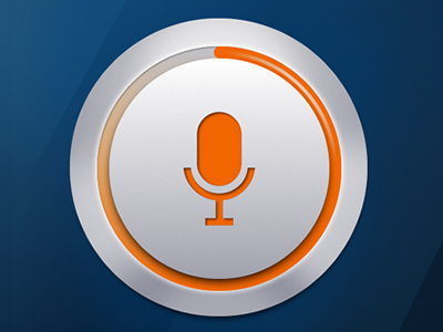 Siri apple ios6 blue futuristic iphone5 metal orange png psd siri switch talk voice