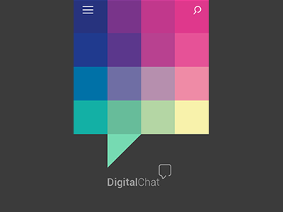 Digital Chat 8 android app apple blue branding chat clean colorful flat green icon ios ios6 iphone5 layout logo logotype pink pixel png psd talk ui ux windows windows8