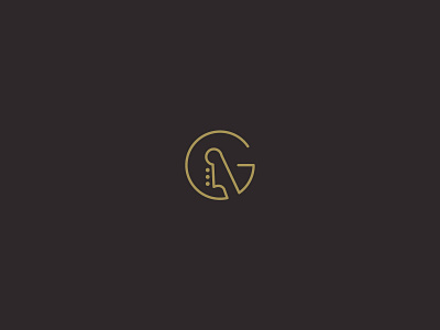 G for guitar branding clever cool guitar icon illustration logo logos mark simple ui wordmark