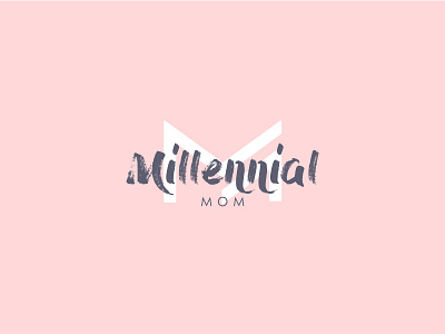 Millennial Mom logo children clever cool icon illustration logo logos mark mom monogram simple women