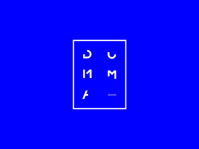 Dumma Logo blue branding cool logo logotype minimal