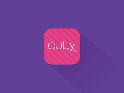 Cutty App Icon 6s android app beauty cutty hair icon mockup proposal psd salons