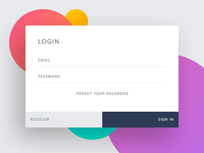 Daily UI :: 001 Day 001 Sign Up daily100 dailyui day001 element flat form input interface login sign user widget