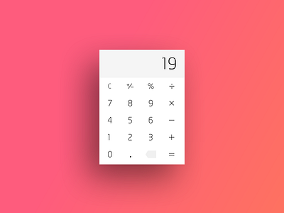Daily UI :: 004 Day 004 Calculator calculator daily100 dailyui day004 flat form input interface numbers up user widget