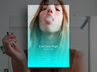 Daily UI :: 006 Day 006 Profile page daily100 dailyui day006 form input interface profile richardkern sexy smoke user weed