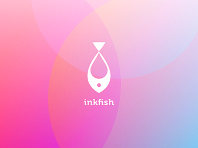 Inkfish logo app colorful fish folder ink inkfish logo logodesign mark monogram photo symbol