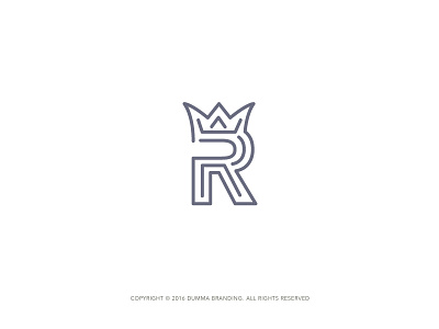 R for RE brand clever icon identity king logos mark monogram r re simple wordmark