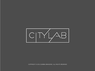 CITYLAB hand made font brand city citylab clever icon identity lab logos mark monogram simple wordmark