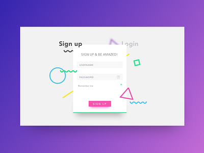 Signup Page Proposal