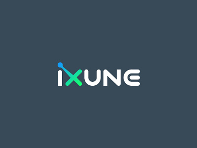 ixune logo brand car charge clever design electric icon identity ixune logotype simple wordmark