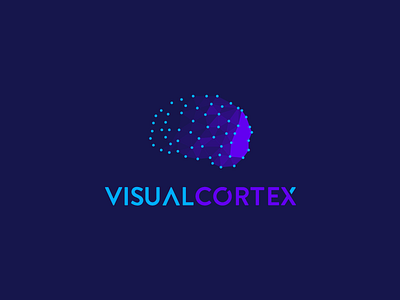Visual Cortex 3d australian brain cortex design logo rendering tech visual visualisation