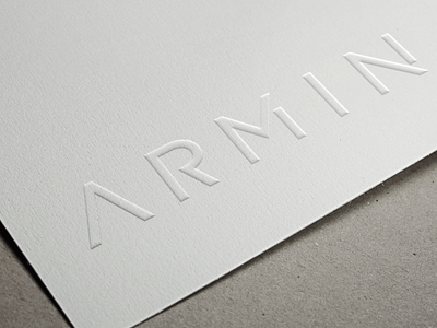 Armin Logo armin brand charge clever design designer fashion icon identity logotype simple wordmark