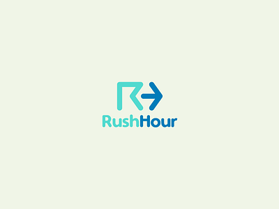 Rush Hour fast hour logo packages routes rushhour sameday shipping time timing traffic transportation