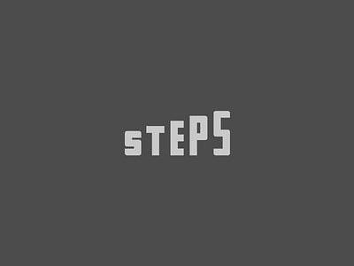 Steps wordmark / Verbicons brand clever icon logos mark monogram simple steps verbicons word wordmark