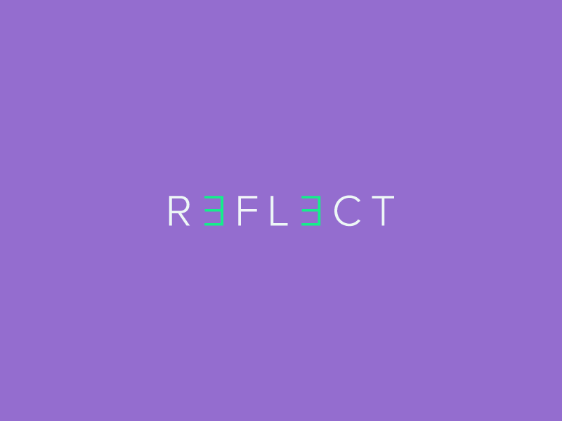 Reflect wordmark / Verbicons steps mark monogram word simple icon brand logos wordmark clever verbicons