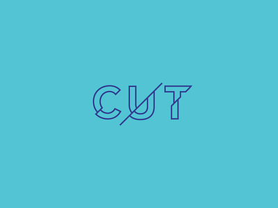 Cut Wordmark / Verbicons brand clever cut icon logos mark monogram simple verbicons word wordmark