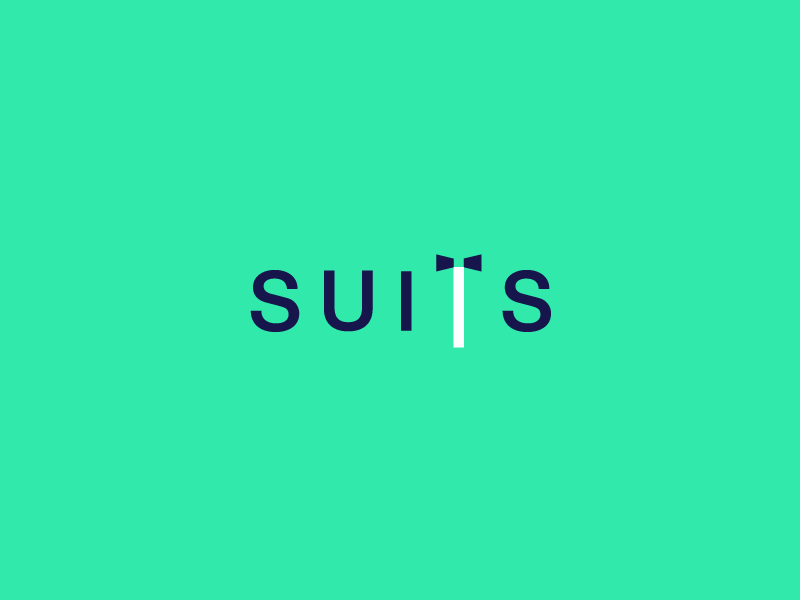 Suits Wordmark / Verbicons verbicons clever wordmark logos brand icon simple word monogram mark suits