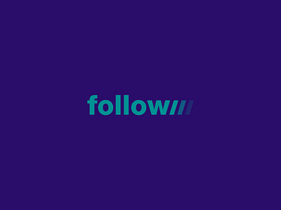 Follow Wordmark / Verbicons