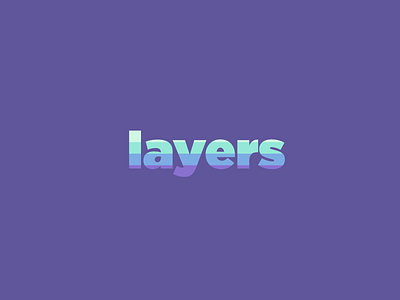 Layers Wordmark / Verbicons brand clever icon layers logos mark monogram simple verbicons word wordmark