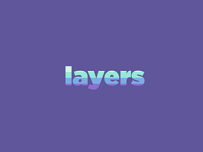 Layers Wordmark / Verbicons