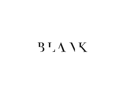 Blank v2 Wordmark / Verbicons blank brand clever icon logos mark monogram simple verbicons word wordmark