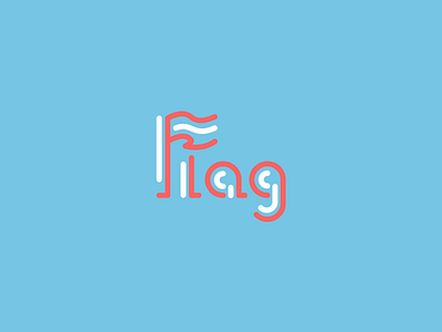 Flag Wordmark / Verbicons brand clever flag icon logos mark monogram simple verbicons word wordmark