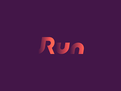 Run Wordmark / Verbicons active clever icon logos mark monogram run simple sport word wordmark