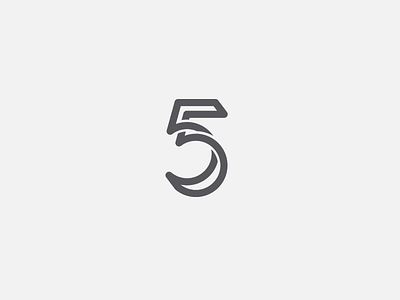 5 days 5k 5 5days clever five followers icon instagram logos monogram simple verbicons