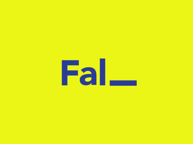 Fall Wordmark / Verbicons Animation active animation clever fall gif icon logos mark monogram simple wordmark