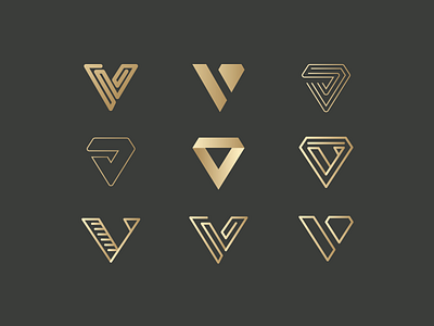V for Vanquish logo Proposals dubai events highend hiphop logo luxury monograme nightlife rnb v vanquish vip