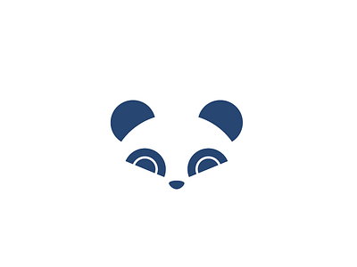 Panda cool cute dumma flat icon logos melon monogram panda simple sweet