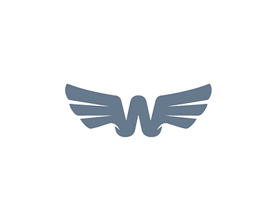 W for Wing bird icon icons logo minimal super w will wills wing wish