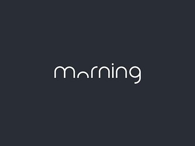 Clever Logo Morning Wordmark / Verbicons 2017 calendar clever flat icon logos mark monogram morning simple typo verbicons