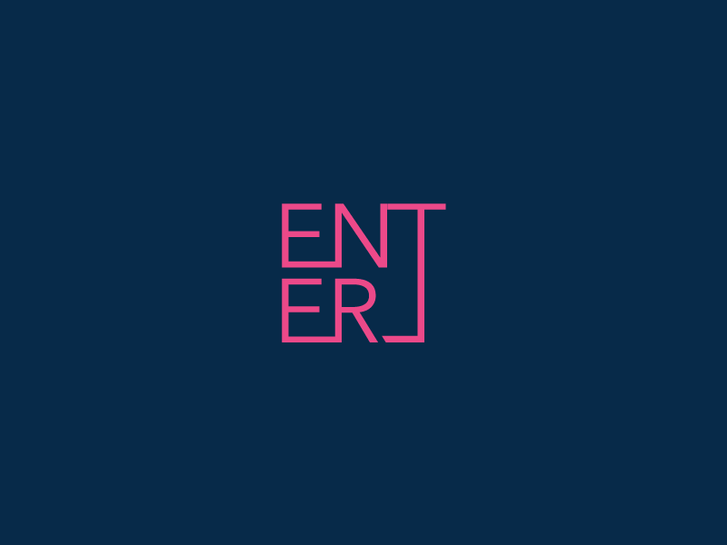 Enter Clever Wordmark / Verbicons pixel typo monogram clever simple icon flat logos enter mark verbicons