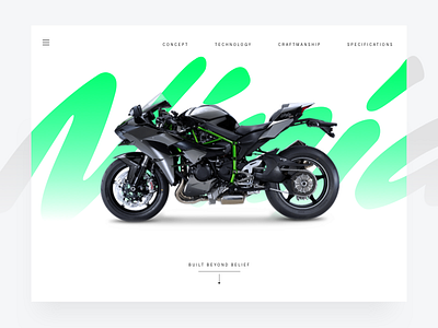 skulder Takt bureau Kawasaki Bike Page designs, themes, templates and downloadable graphic  elements on Dribbble