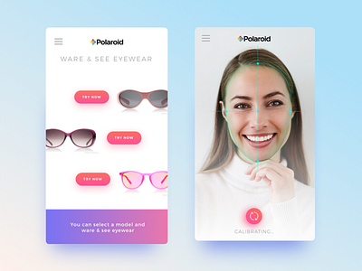 Ware & See Eyewear App eyewear interface ios iphone minimal see settings ui ux ware white