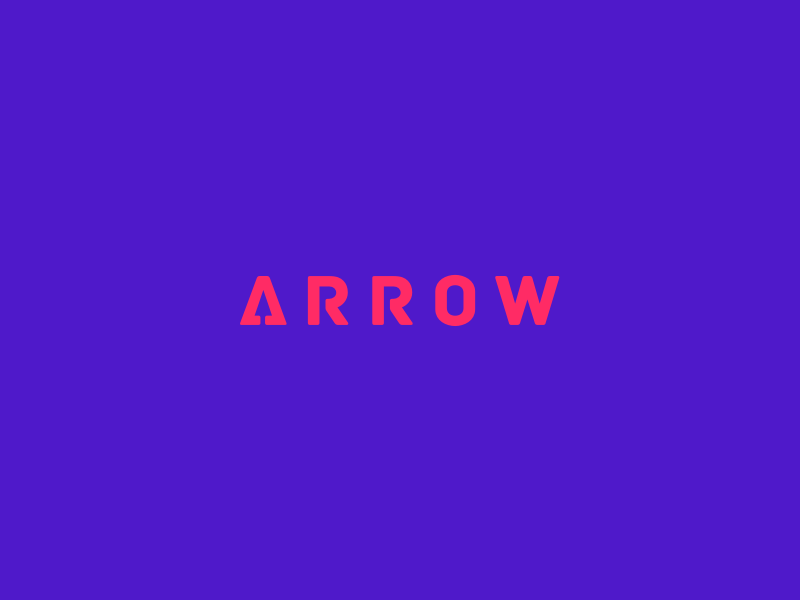 Arrow Clever Wordmark / Verbicons fast typo monogram clever simple logos enter iocn verbicons cool mark arrow