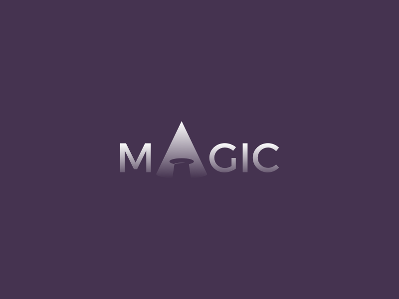 Magic Clever Wordmark / Verbicons show typo monogram clever simple logos enter mark verbicons light spot magic
