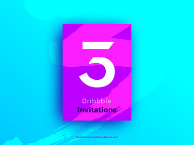 3 Dribbble Invitations barnding design dribbble icons invitations invite trend ui ux