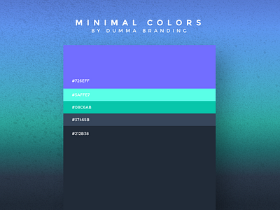 Minimal Colors are back