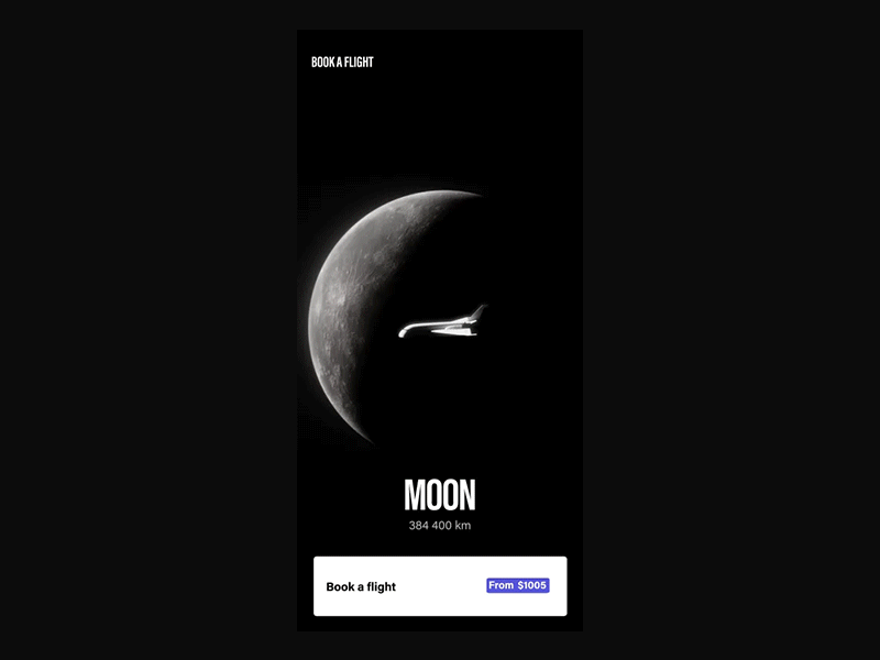 SPACED #SPACEDchallenge app booking c4d homepage octane space spaceship travel ui ux