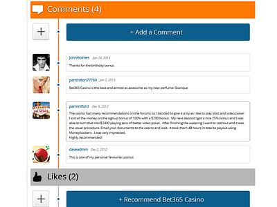 Comments and timeline for casinobonusestoday.com 2013 comments ux