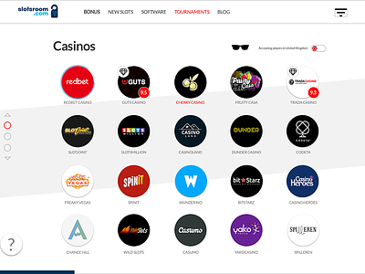 Slotsroom Casinos Listings casino list grid ux online casino online casinos