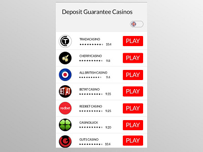 Thepogg Mobile Casino Bonus Listings casino list mobile ux product list